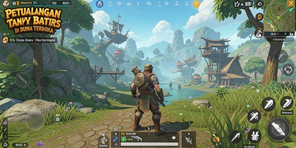 Gameplay 8055 yang seru dan mendebarkan di dunia terbuka.