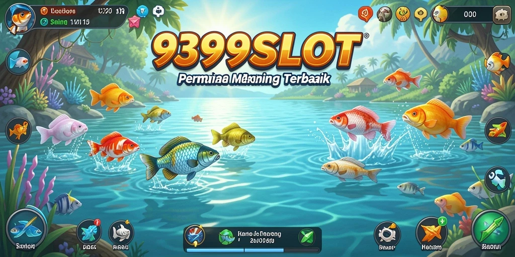 Gameplay seru dari 9399SLOT dengan berbagai ikan yang menunggu untuk ditangkap.