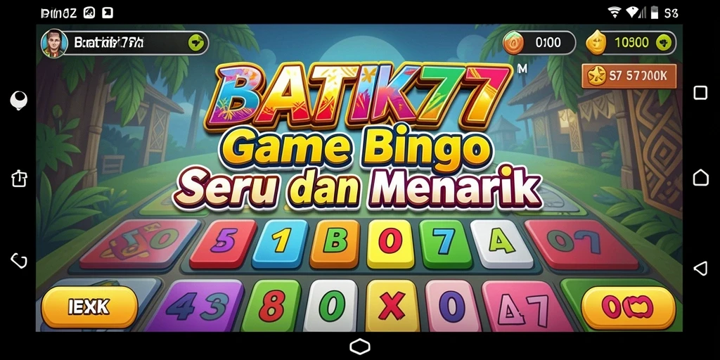 Tampilan menarik dari gameplay Bingo BATIK77 yang mengasyikkan.