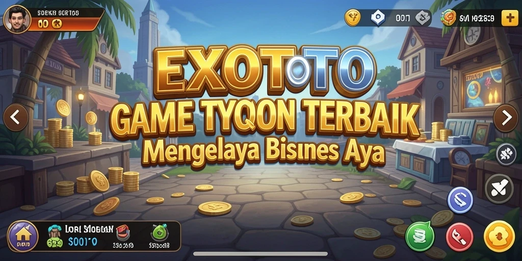 Tampilan gameplay <strong>EXOTOTO</strong> yang menyenangkan dan penuh strategi Tycoon.