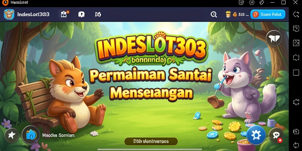 Tampilan gameplay <strong>INDESLOT303</strong> yang menarik dan penuh warna.