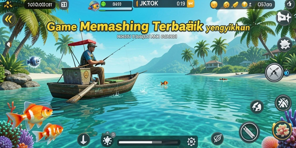 Tampilan menarik dari gameplay JKTOK saat memancing.