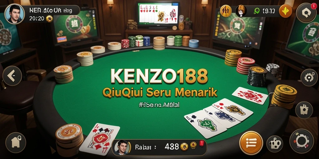 Tampilan menarik gameplay QiuQiu KENZO188 yang seru.