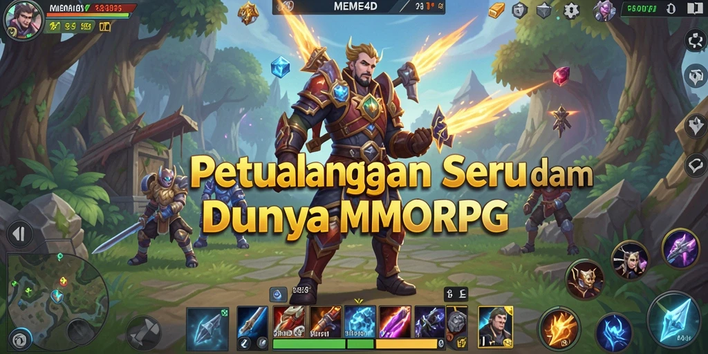 Screenshot dari gameplay menarik di dunia MEME4D.