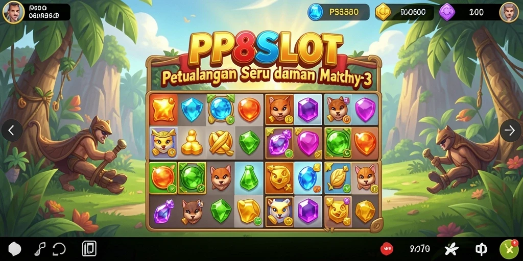 Tampilan gameplay menarik dalam PP8SLOT, penuh warna dan tantangan seru.