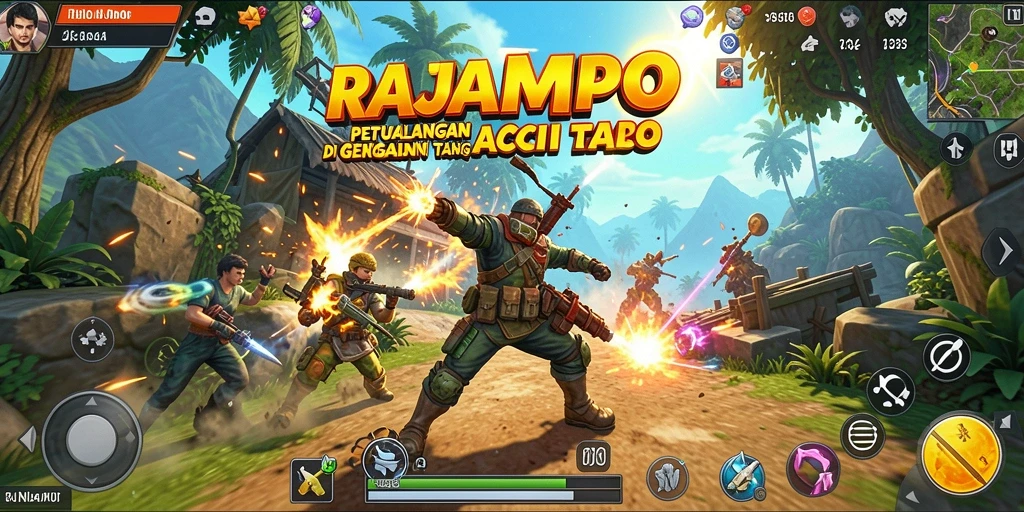 Screenshot menampilkan aksi mendebarkan di game RAJAMPO.