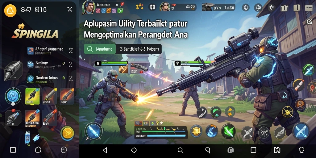 Tampilan utama SPINGILA dengan fitur-fitur utilitas yang bermanfaat.