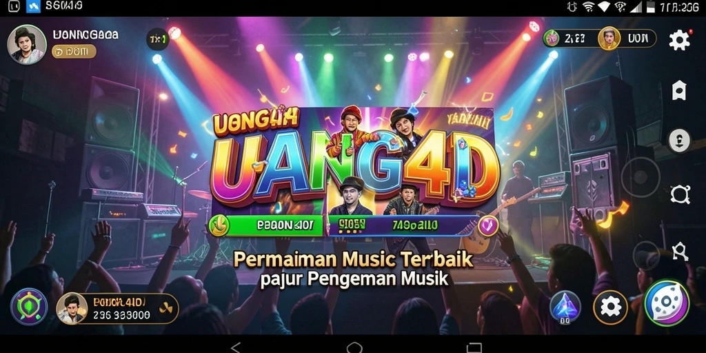 Tangkapan layar UANG4D menampilkan gameplay musik yang seru dan interaktif.