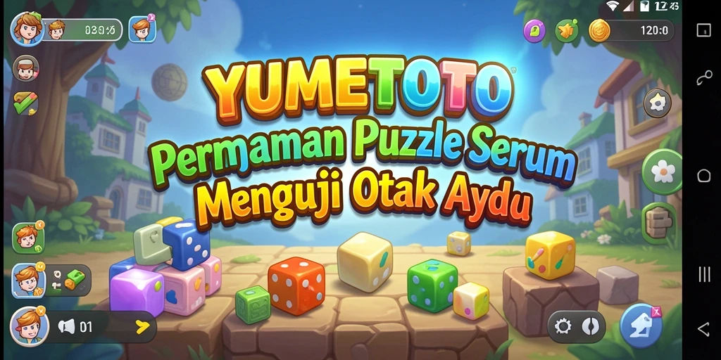 Screenshot gameplay YUMETOTO yang menampilkan serunya menyelesaikan puzzle.